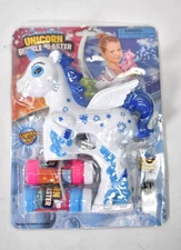 Rhode Island Novelty Light & Sound Unicorn Bubble Blaster 7" Battery Powered