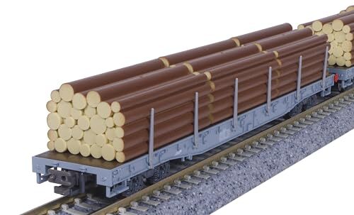 2 wagons couplés transport de bois type HMZ, KWste, Ep I - BRAWA 47725
