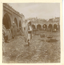 Maroc, Tanger, remparts Vintage silver print Tirage argentique 8x8 Circa