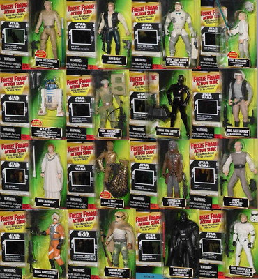 CHOOSE FROM A SELECTION OF STAR WARS FREEZE FRAME FIGURES LUKE HAN LEIA VADER
