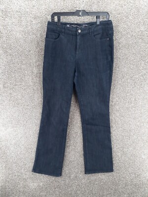 Coldwater Creek Mini Bootcut Leg Jeans Womens 10 Dark Blue Denim Mid Rise  Casual