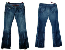 UKNIGHTED UK BOOT CUT WOMEN STRETCH BLUE JEANS pants SZ 30 SZ 10 cache contour