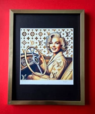 AIDAN FLUX | Hand Signed Original Print Framed Ltd.Ed. COA " THE LUXURY "