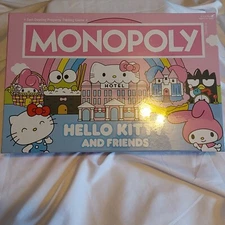SEALED NEW in Box Authentic Monopoly: Hello Kitty and Friends Board Game