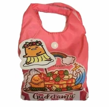 GUDETAMA HAWAII REUSABLE SHOPPING BAG FOLDABLE TOTE HAWAIIAN HULA Pink Aloha