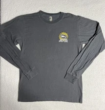 Dogfish Head Long Sleeve TShirt Men's MEDIUM Liquid Truth Serum IPA Gray Cotton