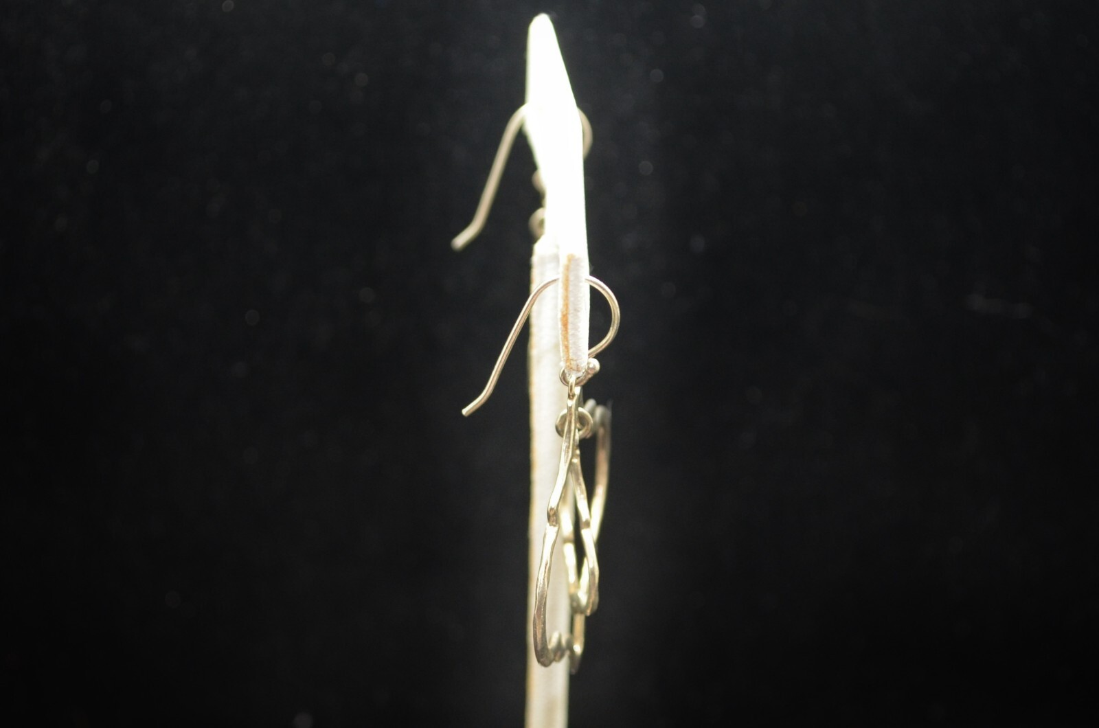 Sterling Silver Pretty Shape Dangle Earrings #FMY… - image 2