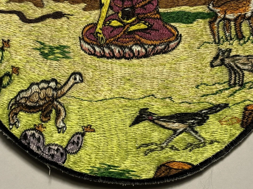 Buddha Patch 7.5 in Lotus Position Buddhist Buddhism Embroidered Large Size - Image 4 of 4