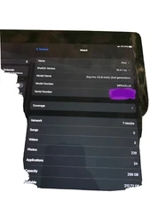 Apple iPad Pro 2nd Gen. 256GB Wi-Fi + 4G (T-Mobile) 12.9 in Space Gray *Damaged*