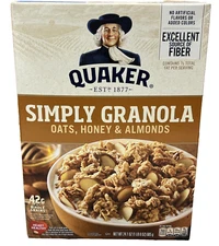 Quaker Simply Granola Oats Honey & Almonds Cereal 24.1 oz