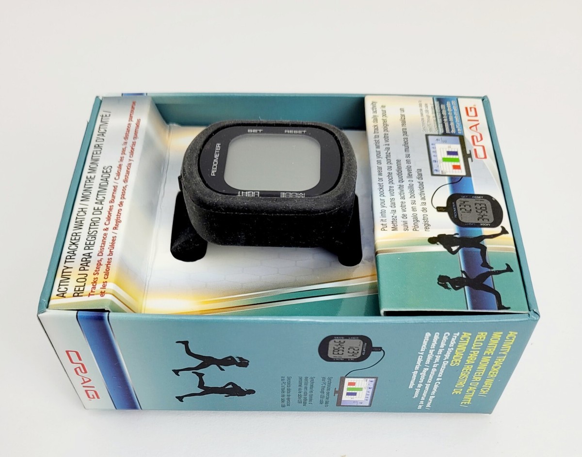 Craig Activity Tracker Watch CC426 Pedometer Steps Distance
