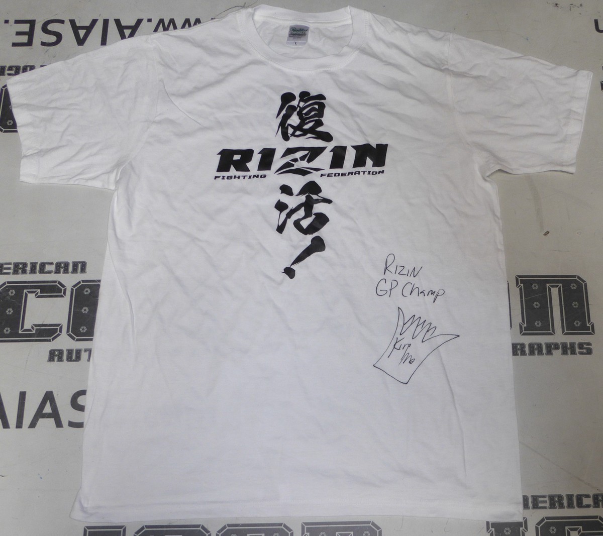King Mo Lawal Signed Official 2015 Rizin FF MMA Shirt PSA/DNA