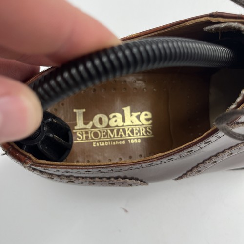 Loake Shoemaker Tan Brown Leather Oxford Brogue Shoes Men's UK 6 EU 40 US 7 - Picture 10 of 10