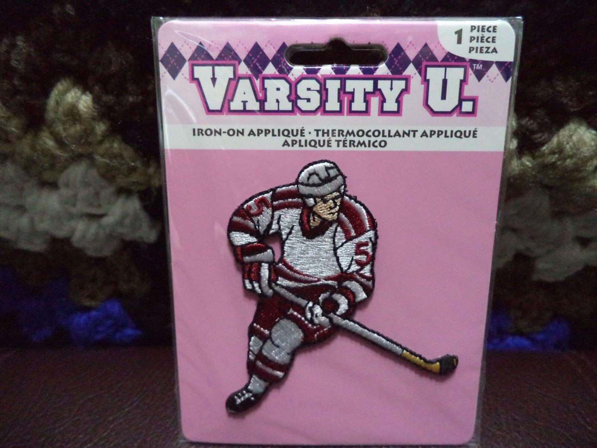NEW VARSITY IRON ON APPLIQUE #5 HOCKEY PLAYER JACKET PATCH