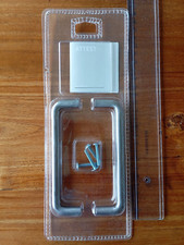 2 IKEA Attest  Möbelgriff Stahl vernickelt Schrankgriff  138mm Lochabstand 128mm