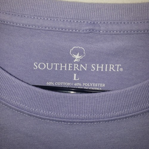 Southern Shirt SSCO Womens T Shirt Tee LARGE Long Sleeve Purple Gem NEW $40 FLAW - Picture 2 of 9