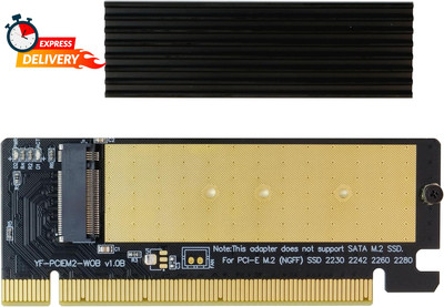 EZDIY-FAB NVME Pcie 4.0 Adapter, M.2 NVME SSD to PCI Express Adapter with Heat S