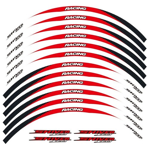 Motorcycle stripes Wheel Hub Rim Strip Sticker Decal For Aprilia SHIVER 750 - Picture 8 of 10