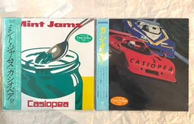 Casiopea Mint Jams Clear Green Vinyl & CASIOPEA Clear Orange Vinyl