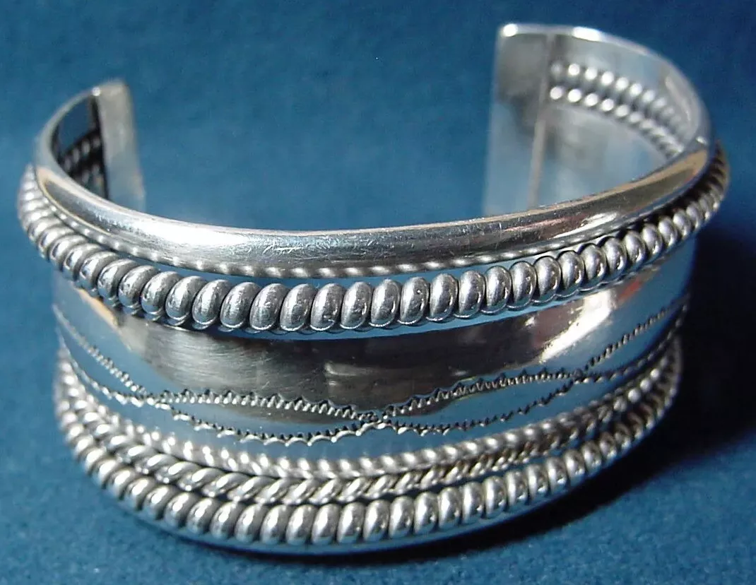 Navajo sterling hotsell silver cuff bracelets