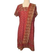 Light Maroon Indian 3 Piece Salwar Kameez / Punjabi Dress
