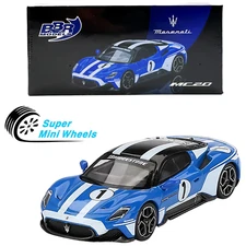 BBR Models 1:64 Maserati MC20 #1 Maserati Performance Experience – Blue