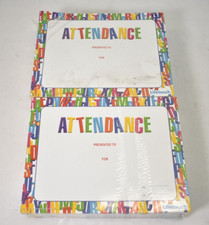 Lot 2 Attendance Certificate Awards Children School Paper Achievement LifeTouch