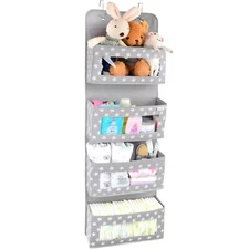 ❤ Vesta Baby Over the Door Hanging Organizer - Space-Saving 4-Pocket Storage ❤ 