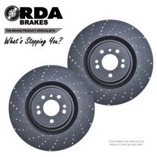RDA8453 RDA CROSS DRILLED FRONT BRAKE ROTORS for MERCEDES-BENZ AMG GLA45 X156 2.