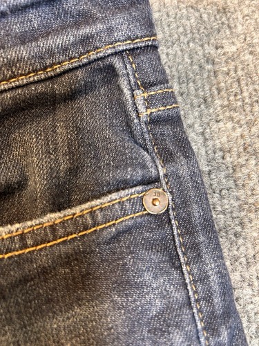 Joe’s Jeans Mujer’s XS 26 Cintura Azul Denim Pierna Recta Recortado Puños - Imagen 7 de 14