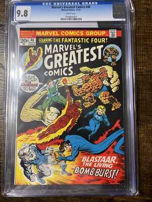 Marvel s Greatest Comics 46 CGC 9.8 Fantastic Four Blastaar WHITE Pages