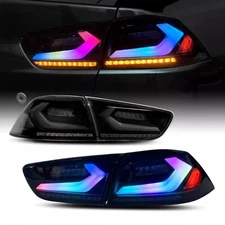Smoked RGB LED Tail Lights for Mitsubishi Lancer / Evolution 2008-2017 4 Pieces