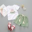 thumbnail 10 - Toddler Kids Baby Girl Watermelon Letter Print Tops + Shorts Outfits Set Clothes