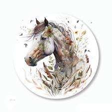 Stunning BOHO Wildflowers Horse Stickers Party Favors Envelope Seals Labels