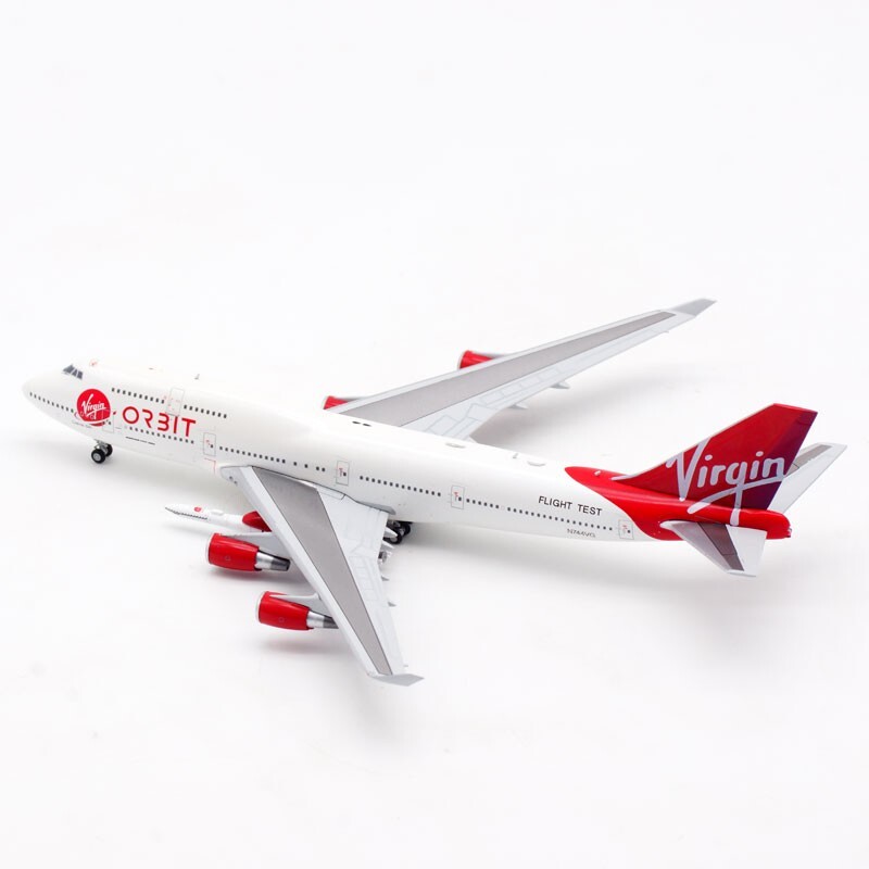 1:400 JC Wings Virgin Orbit Boeing B747-400 Diecast Models N744VG