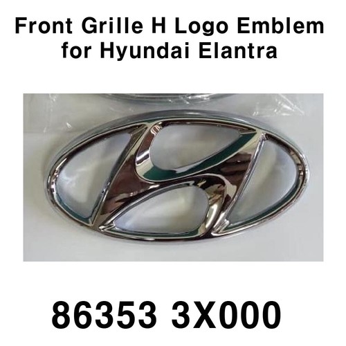 New OEM 863533X000 Front Grille H Logo Emblem for Hyundai Elantra 1113