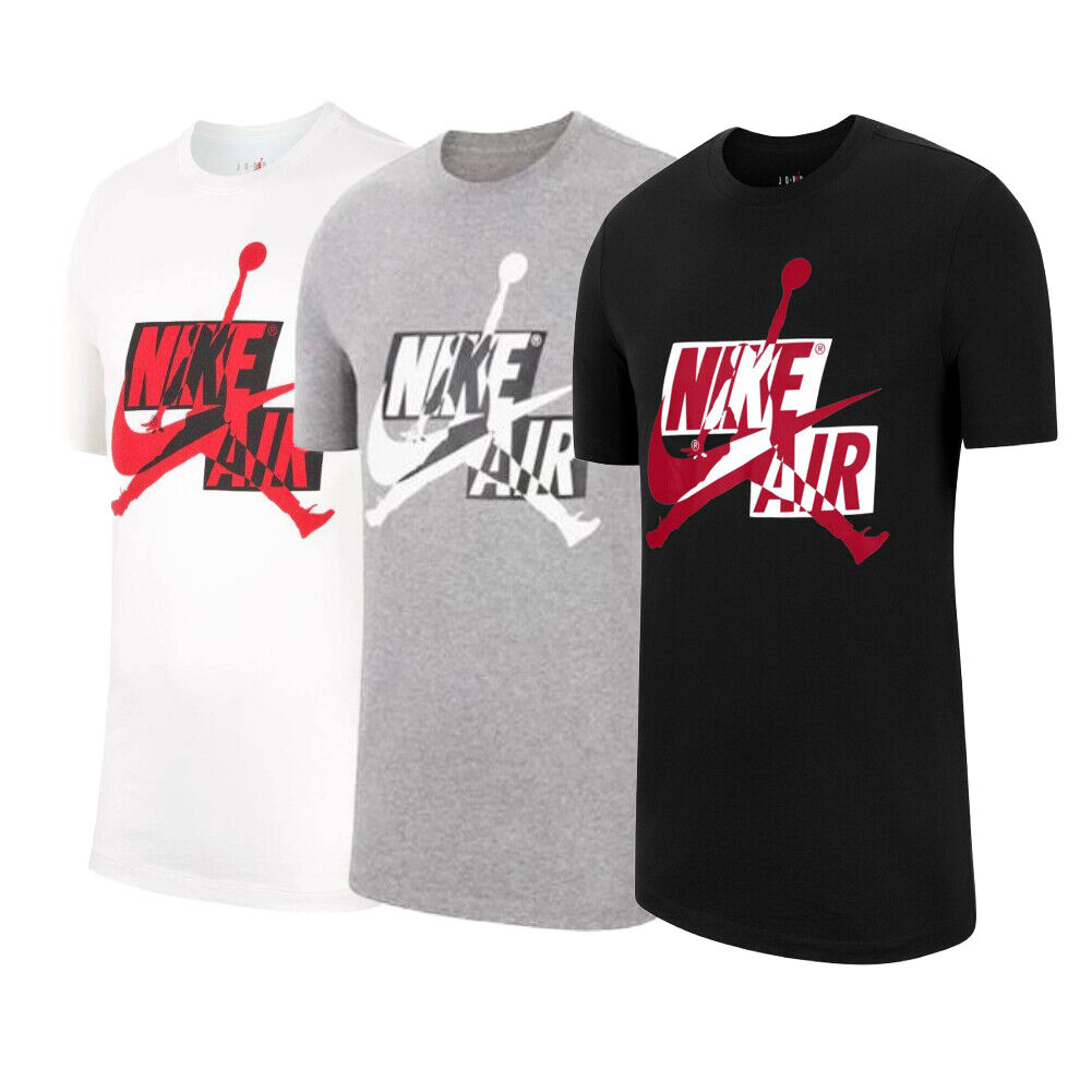 Nike Jordan T-Shirt Jumpman Air HBR Classic Athletic Gym Short Sleeve T- Shirt