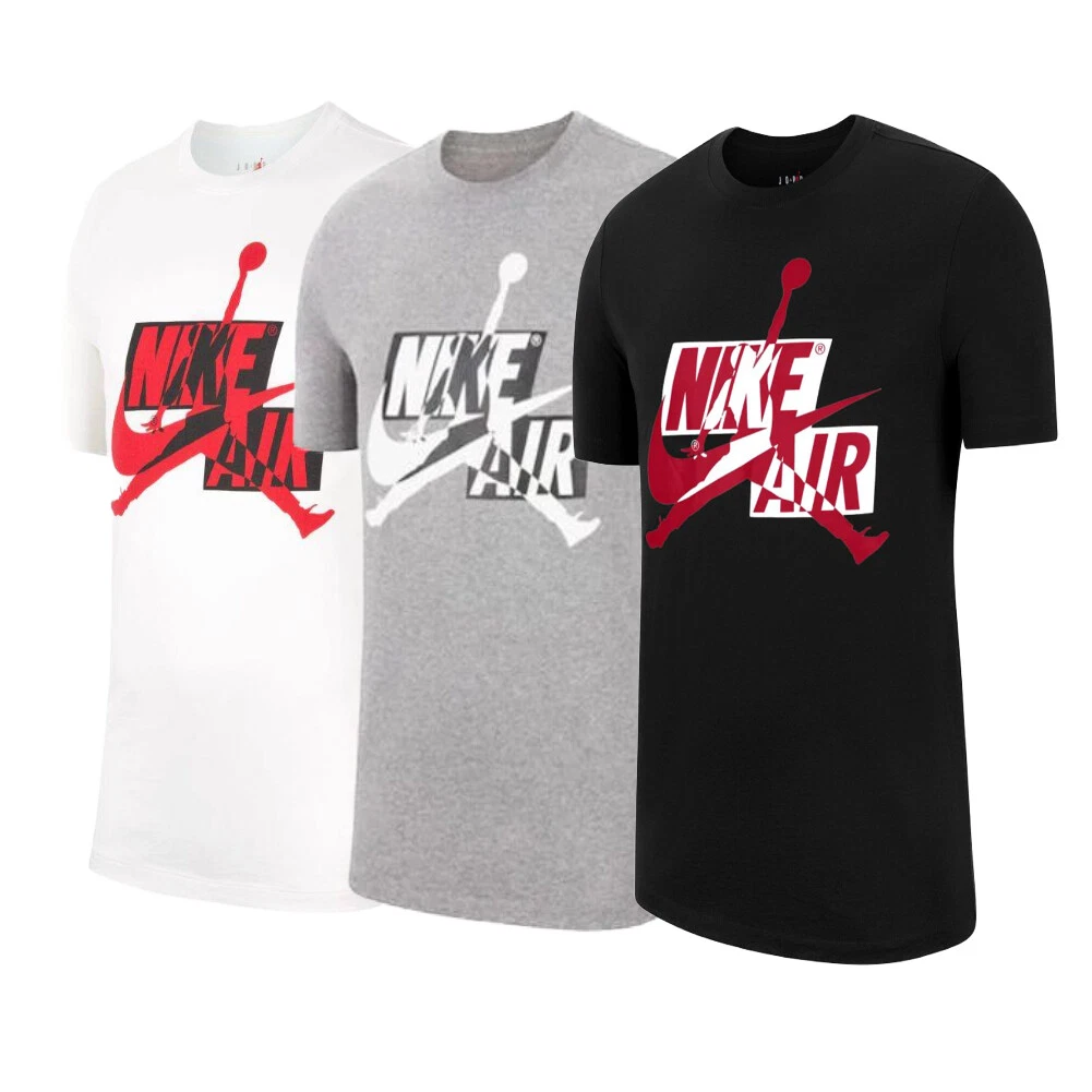 Nike Jordan T-Shirt Jumpman Air HBR Classic Athletic Gym Short Sleeve  T-Shirt