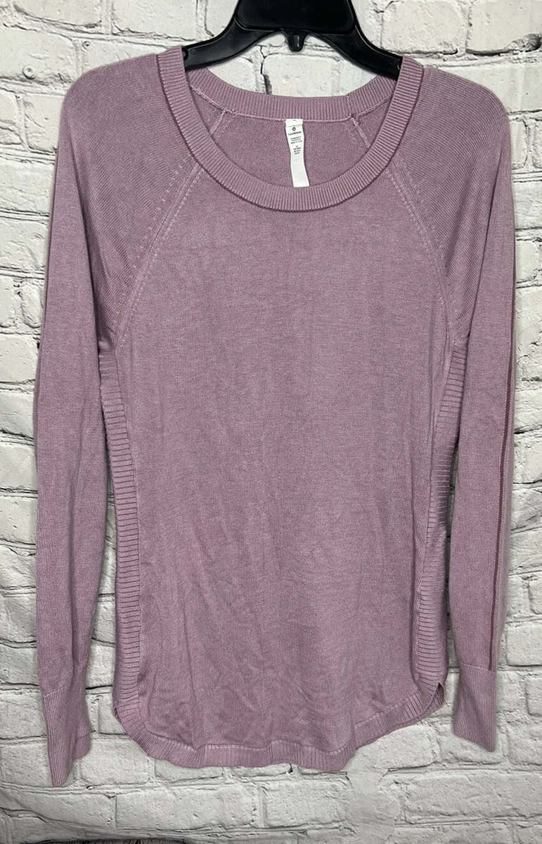 Lululemon Women s Hello Aloe Pullover Sweater Mauve Long Sleeve