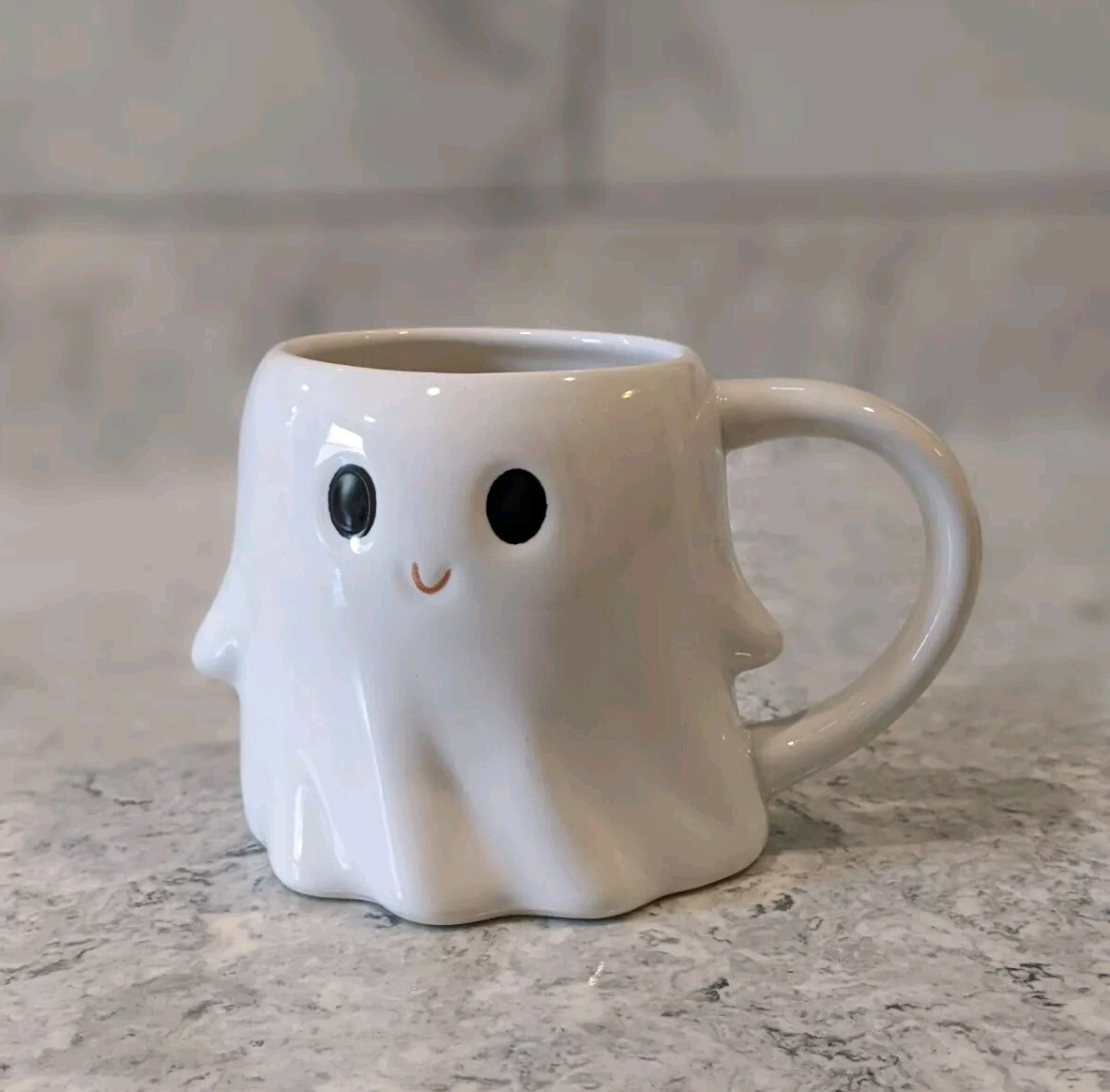 Target Hyde And Eek - Halloween 2023 - White Smiling Ghost Mug