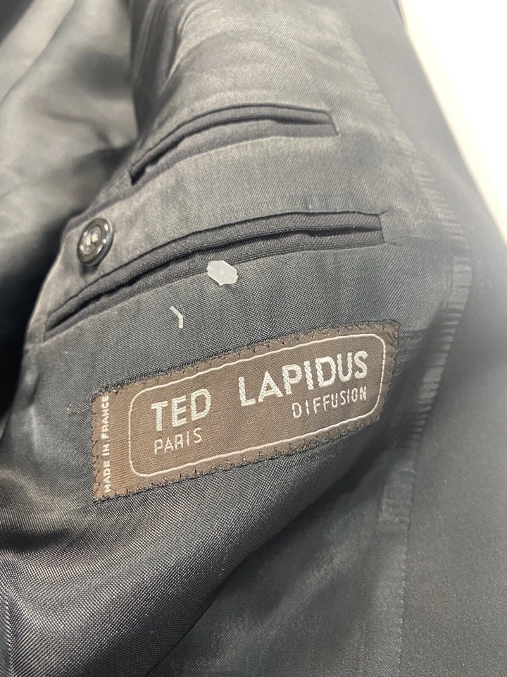 Ted Lapidus Men 40” Chest Blazer Vitale Barberis Canonico Mohair & Wool Designer - Image 3 of 4