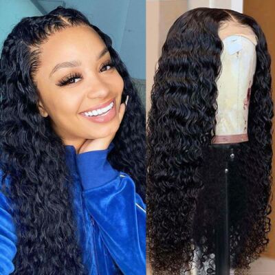 Human remy deep curl hair wig Amazon.com : ManeMajesty 12 Inch Deep Curly Bob Wig Short  main image 3