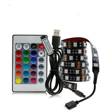 USB LED Strip 5050 RGB TV Flexible Background Light 50CM 1M 2M 3M 4M 5M 60LED/m
