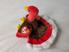Ty Beanie Baby 'Gobbles' the turkey with tag 1996 Retired - Mint condition