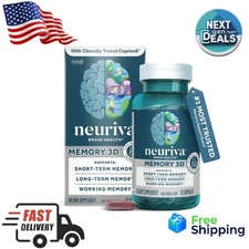 Neuriva Memory 3D Brain Health Supplement for Memory Support with Vitamins