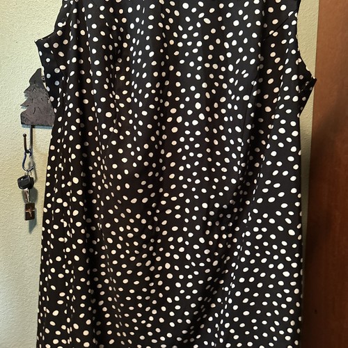 Dress Barn Dress 16W Off-White and black Sleeveless Sheath Dress - Picture 2 of 9
