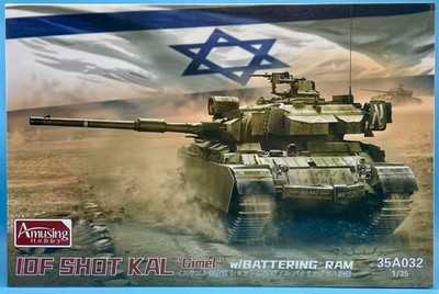 Amusing Hobby AH 35A032 1/35 IDF SHOT KAL ''Gimel'' w/ Battering RAM Brand New