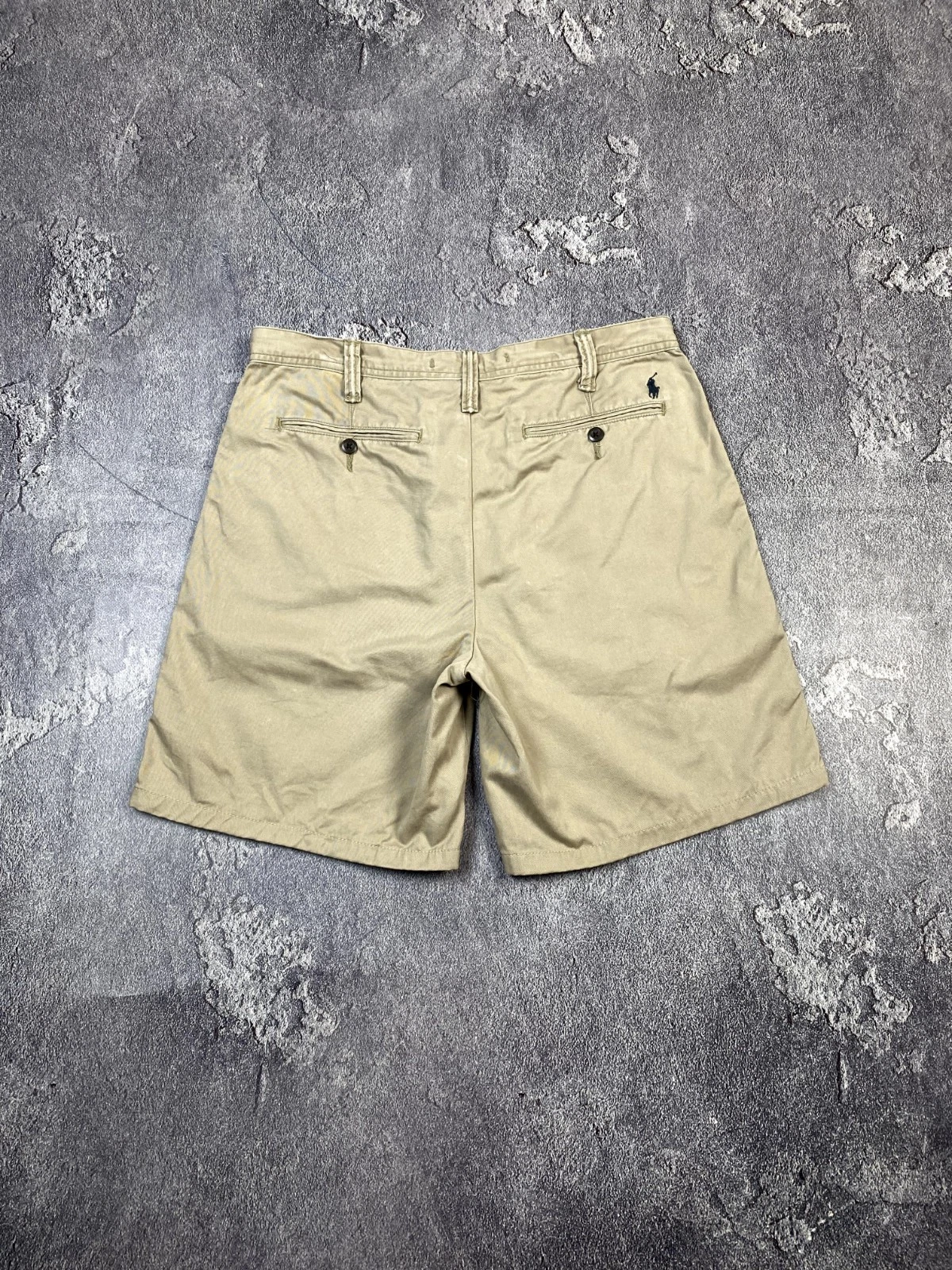 Polo Ralph Lauren Chino Shorts Relaxed Fit Biege Size 32 Preppy Style