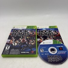 Rock Band 3 Microsoft Xbox 360 Complete w/ Manual CIB Tested