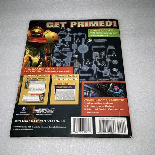 Metroid Prime Official Strategy Guide Gc Rare GameCube Game Book BradyGames VGC - Picture 2 of 24